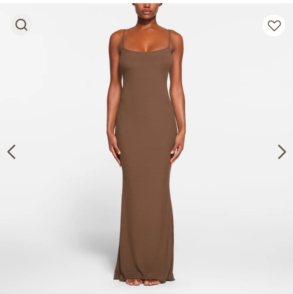 Skims ribbed maxi dress